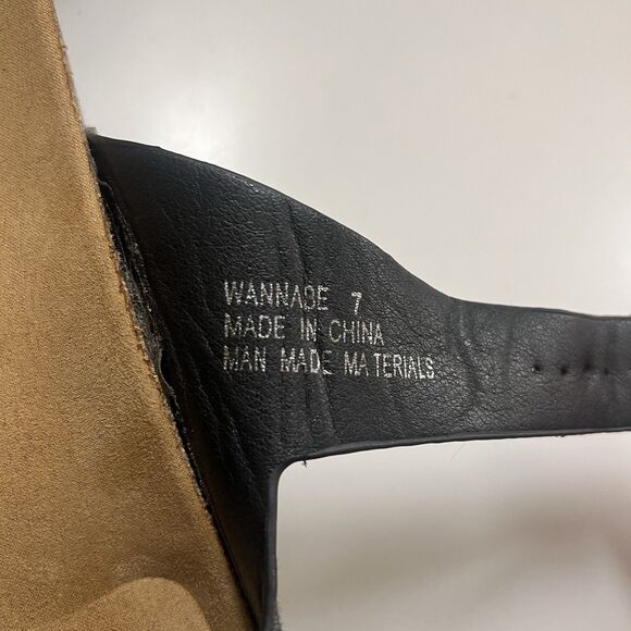 Hey Girl By Corkys Wannabe Black Denim Platform Sandals Double Buckle Strap 7 - Picture 8 of 9